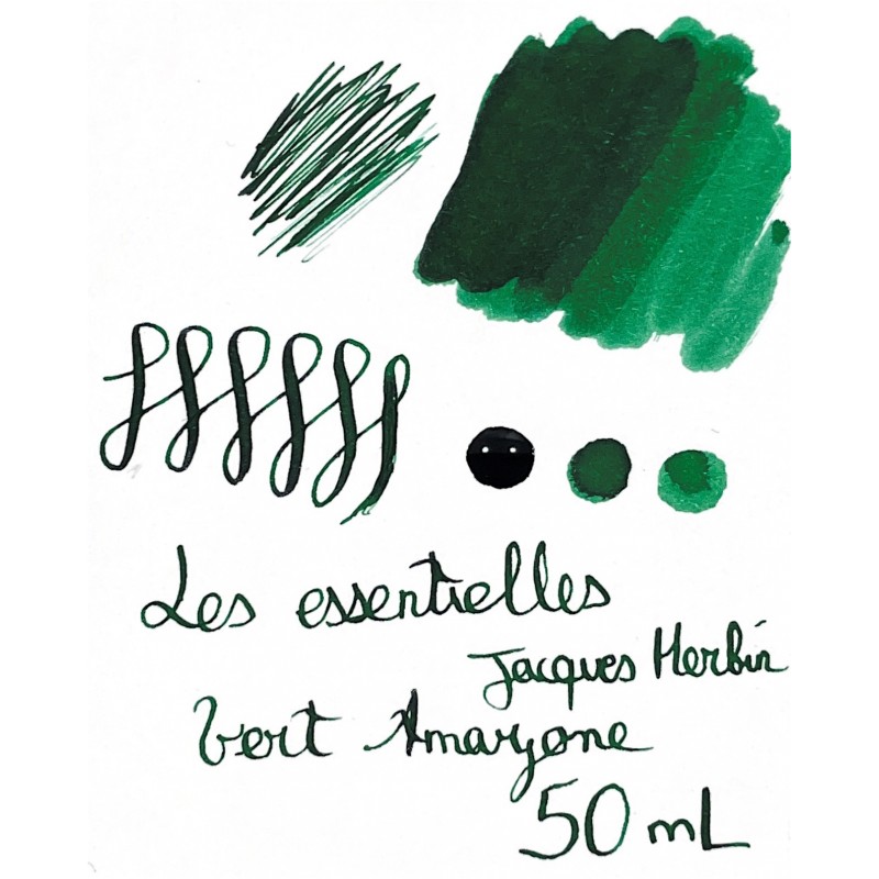 Encre Vert Amazone de Jacques Herbin chez Perreyon 1884 à Lyon.